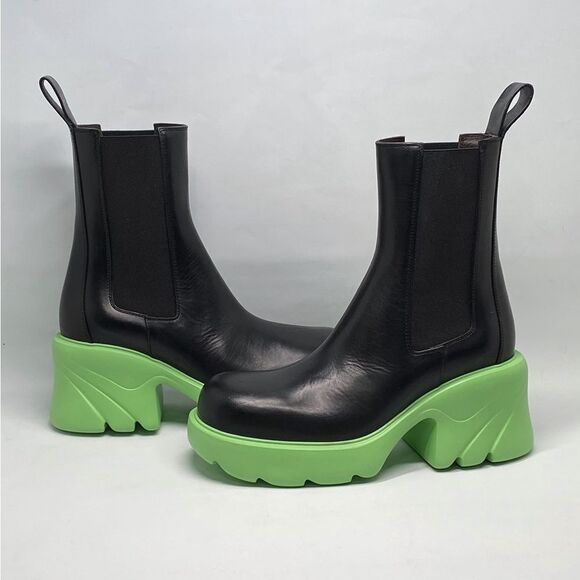 Bottega Veneta Black Flash Chelsea Boots size 38 - Picture 7 of 14